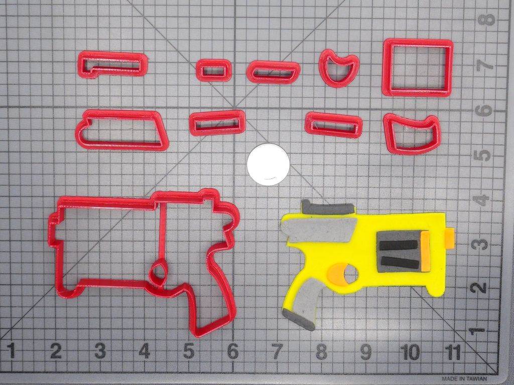 Nerf Logo Multi-piece Cookie Fondant Cutter Set - Large Sizes