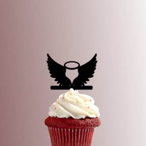 Angel Wings with Halo 228-280 Cupcake Topper