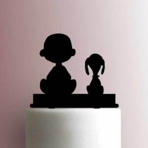 Charlie Brown and Snoopy Dog Sitting 225-965 Cake Topper