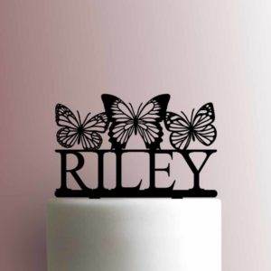 Custom Butterfly Name 225-994 Cake Topper