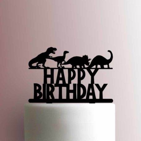 Dinosaur Happy Birthday 225-A004 Cake Topper
