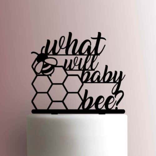 Gender Reveal - What Will Baby Bee 225-973 Cake Topper