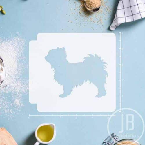 Pomeranian Dog Body 783-C116 Stencil Silhouette