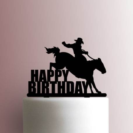 Rodeo Happy Birthday 225-931 Cake Topper