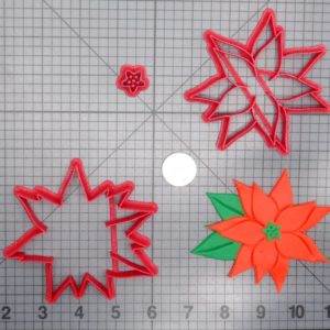 Christmas - Poinsettia Flower 266-E280 Cookie Cutter Set