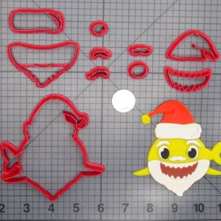 Christmas - Baby Shark Santa 266-E330 Cookie Cutter Set