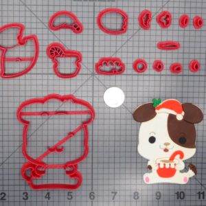 Christmas - Dog With Hot Coco 266-E342 Cookie Cutter Set
