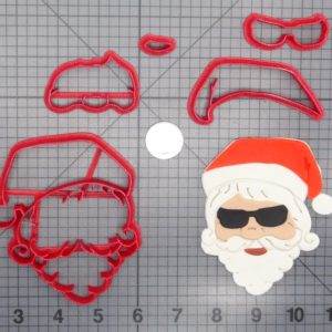 Christmas - Santa Claus In Sunglasses 266-E326 Cookie Cutter Set