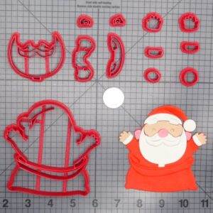 Christmas - Santa In Bag 266-E340 Cookie Cutter Set