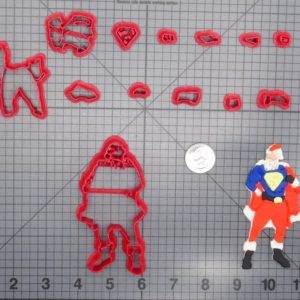 Christmas - Superman Santa Claus Body 266-E327 Cookie Cutter Set