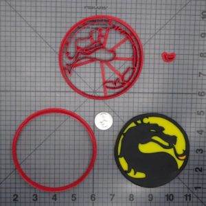 Mortal Kombat Logo 266-D962 Cookie Cutter Set