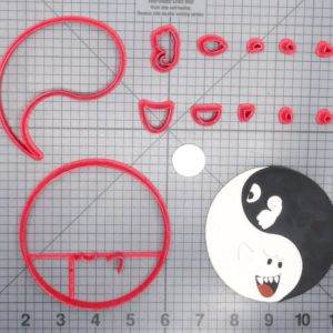 Super Mario - Bullet and Ghost Yin and Yang 266-D752 Cookie Cutter Set