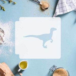 Dinosaur - Velociraptor 783-C489 Stencil Silhouette