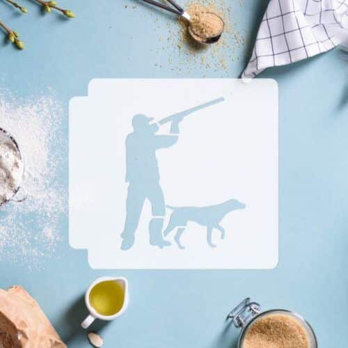 Hunter with Dog 783-C515 Stencil