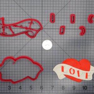 Love Heart 266-E586 Cookie Cutter Set