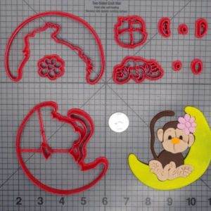 Monkey on Moon 266-D684 Cookie Cutter Set