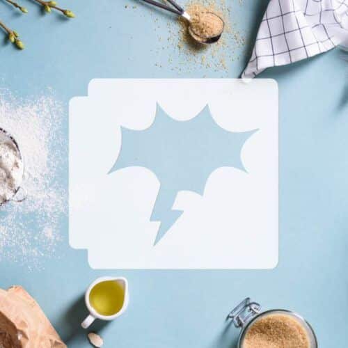 Speech Bubble 783-C440 Stencil Silhouette