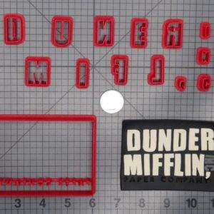 The Office - Dunder Mifflin Inc Paper Company Logo 266-E210 Cookie Cutter Set