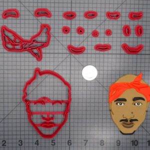 Tupac Head 266-D423 Cookie Cutter Set