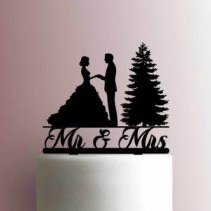 Christmas Tree Wedding 225-987 Cake Topper