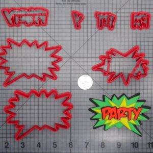 Comic Book Action Bubble - PARTY 266-D814 Cookie Cutter Set