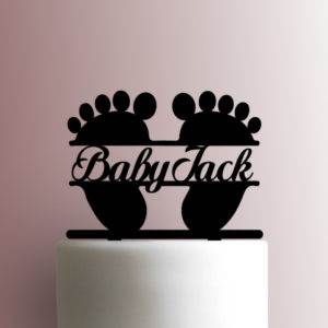 Custom Baby Feet Name 225-A102 Cake Topper