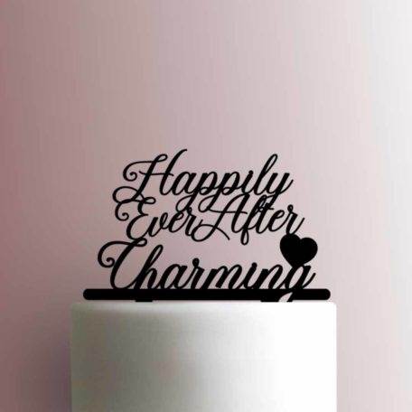 Custom Happily Ever After Name 225-A262 Cake Topper
