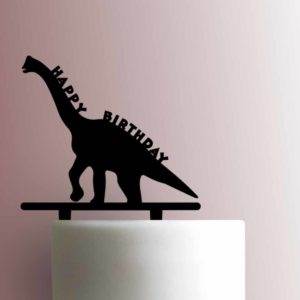 Dinosaur - Brontosaurus Happy Birthday 225-A274 Cake Topper