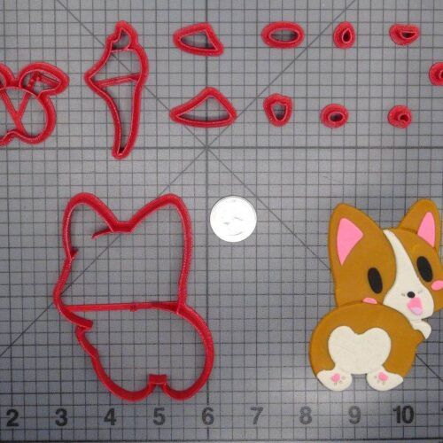 Dog - Corgi Butt 266-D833 Cookie Cutter Set