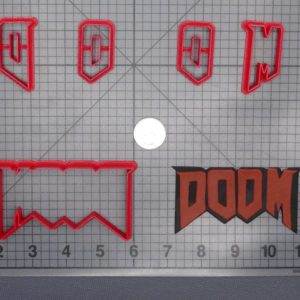 Doom Logo 266-E145 Cookie Cutter Set
