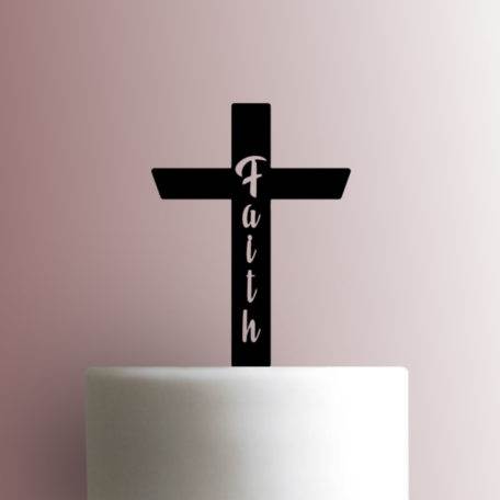 Faith Cross 225-A166 Cake Topper