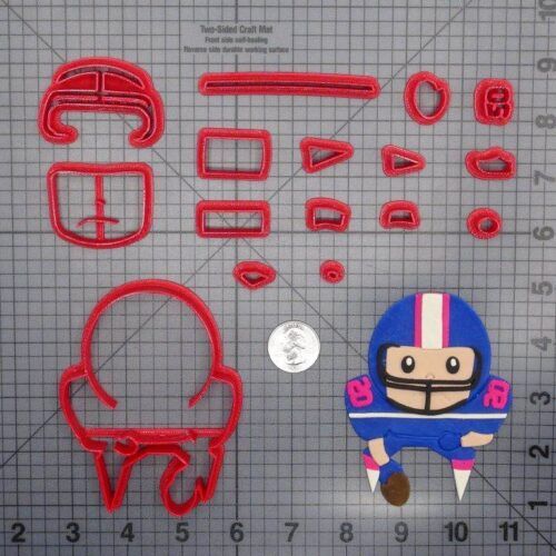 Football Player 266-D718 Cookie Cutter Set