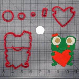 Frog with Heart 266-E605 Cookie Cutter Set
