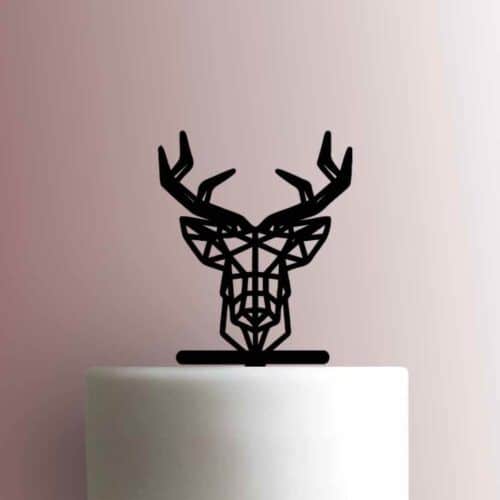 Geometric Deer Head 225-A148 Cake Topper