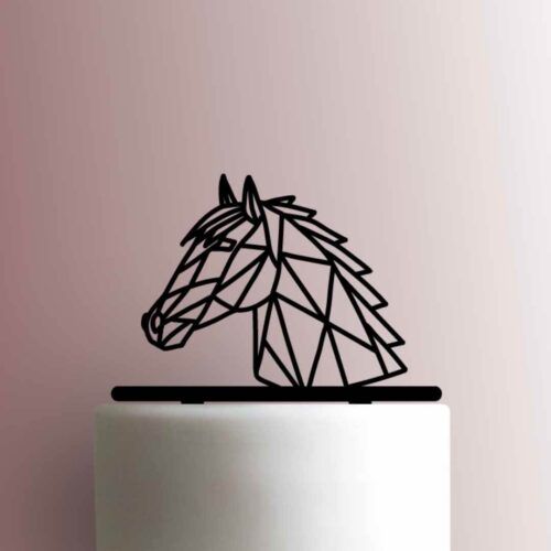 Geometric Horse Head 225-A150 Cake Topper