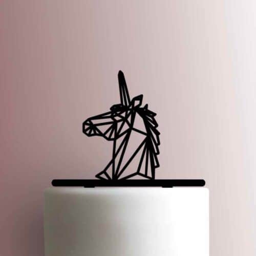 Geometric Unicorn Head 225-A153 Cake Topper