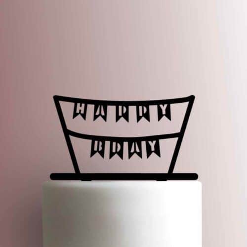 Happy Birthday Banner 225-A252 Cake Topper