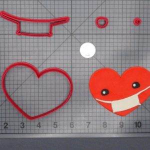 Heart with Mask 266-E600 Cookie Cutter Set