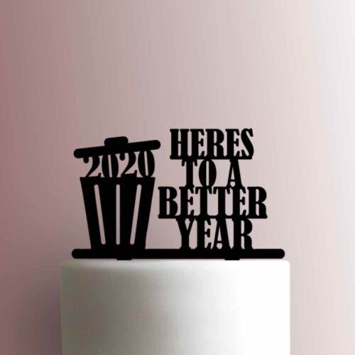 Heres to a Better Year 225-A116 Cake Topper