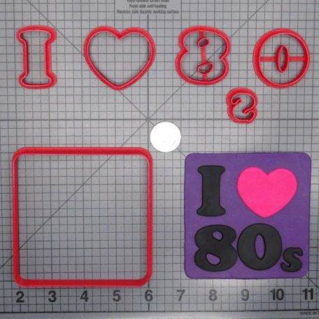 I Love the 80s 266-D740 Cookie Cutter Set