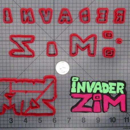 Invader Zim Logo 266-E108 Cookie Cutter Set