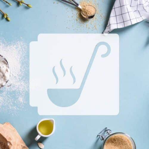 Ladle Spoon 783-C820 Stencil Silhouette