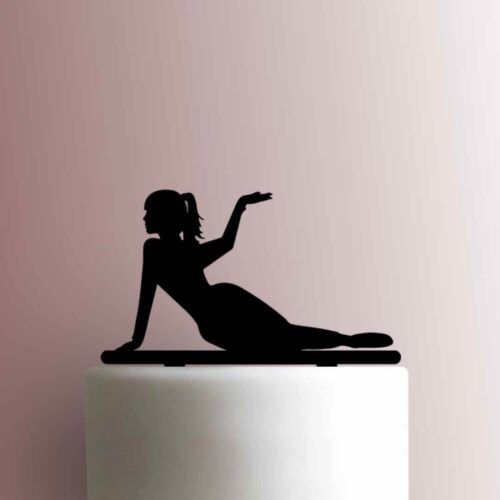 Laying Girl 225-A287 Cake Topper