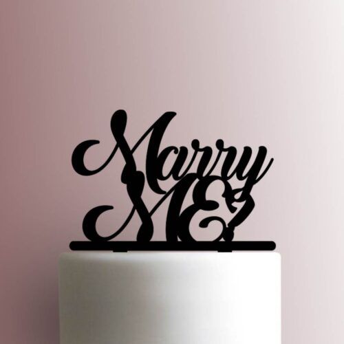 Marry Me Proposal 225-A220 Cake Topper