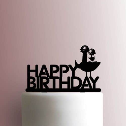 Mo Willems Pigeon Book Series - Pigeon and Duckling Happy Birthday 225-A162 Cake Topper