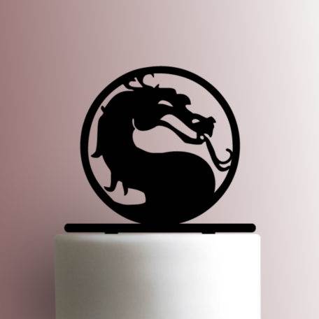 Mortal Kombat Logo 225-A159 Cake Topper