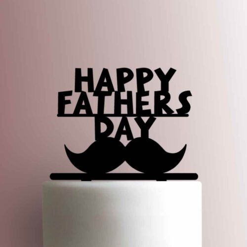 Mustache Happy Fathers Day 225-A268 Cake Topper