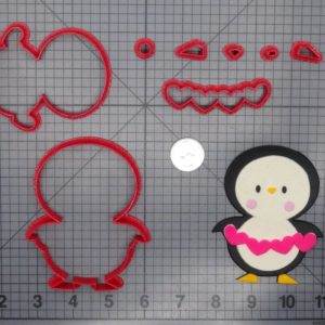 Penguin with Hearts Body 266-E589 Cookie Cutter Set