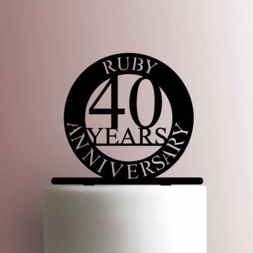 Ruby Anniversary 225-A114 Cake Topper