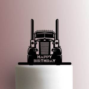 Semi Truck Happy Birthday 225-A201 Cake Topper